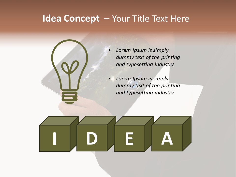 Touch Motion Phone PowerPoint Template