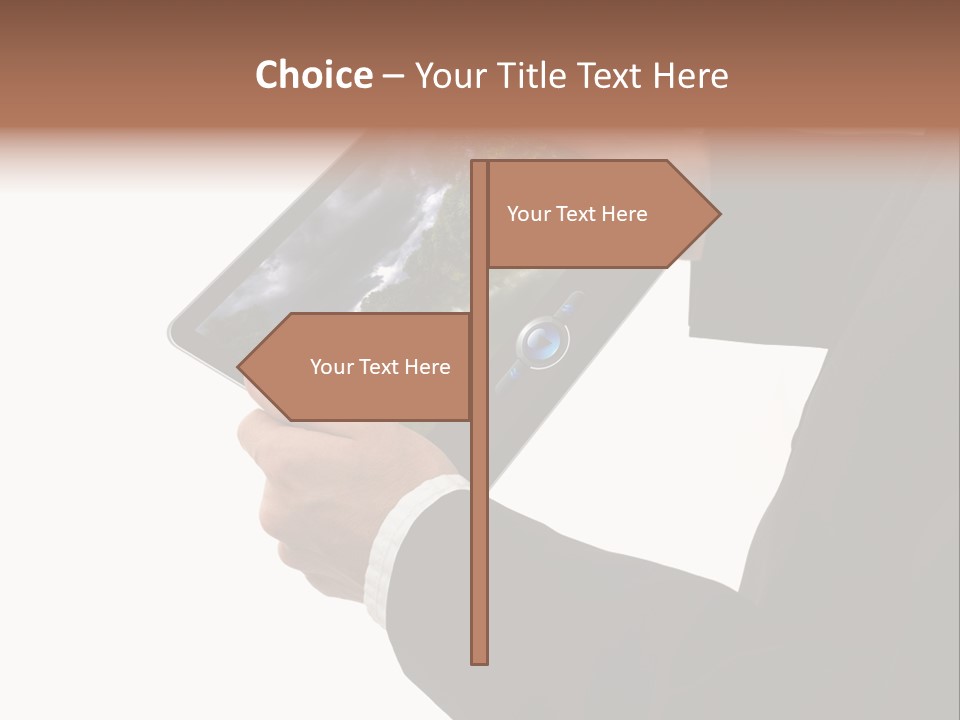 Touch Motion Phone PowerPoint Template