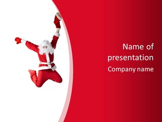 December Hip Hop Dancer PowerPoint Template