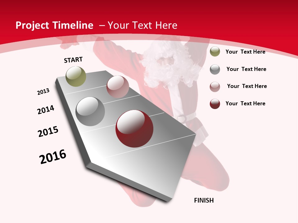 December Hip Hop Dancer PowerPoint Template