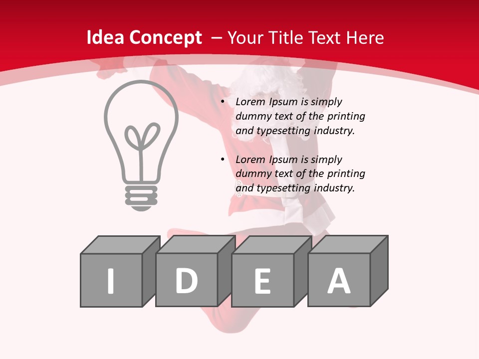 December Hip Hop Dancer PowerPoint Template