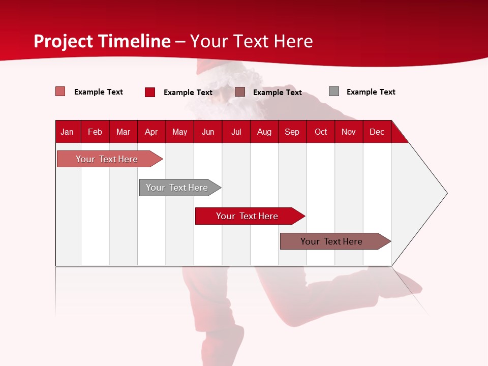 Celebration Jumping Break Dance PowerPoint Template