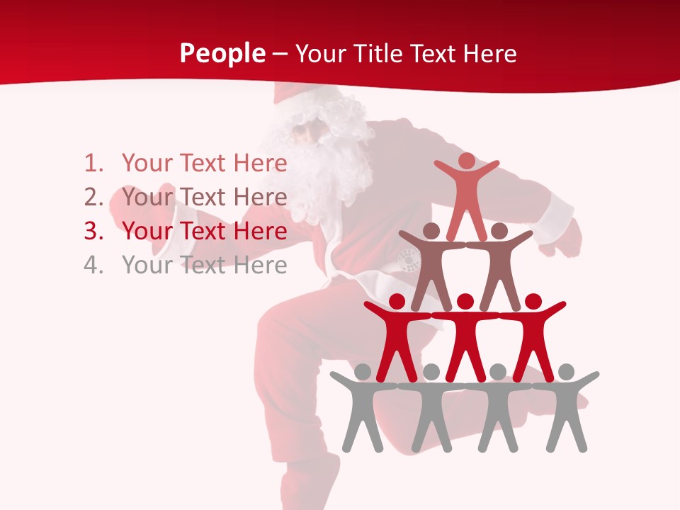 Celebration Jumping Break Dance PowerPoint Template