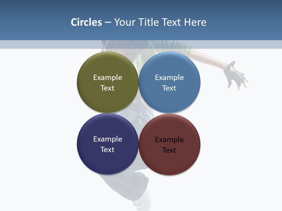 Young Attractive Gymnastic PowerPoint Template