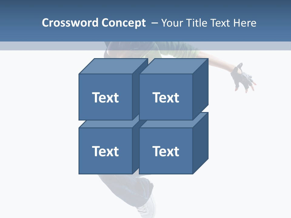 Young Attractive Gymnastic PowerPoint Template