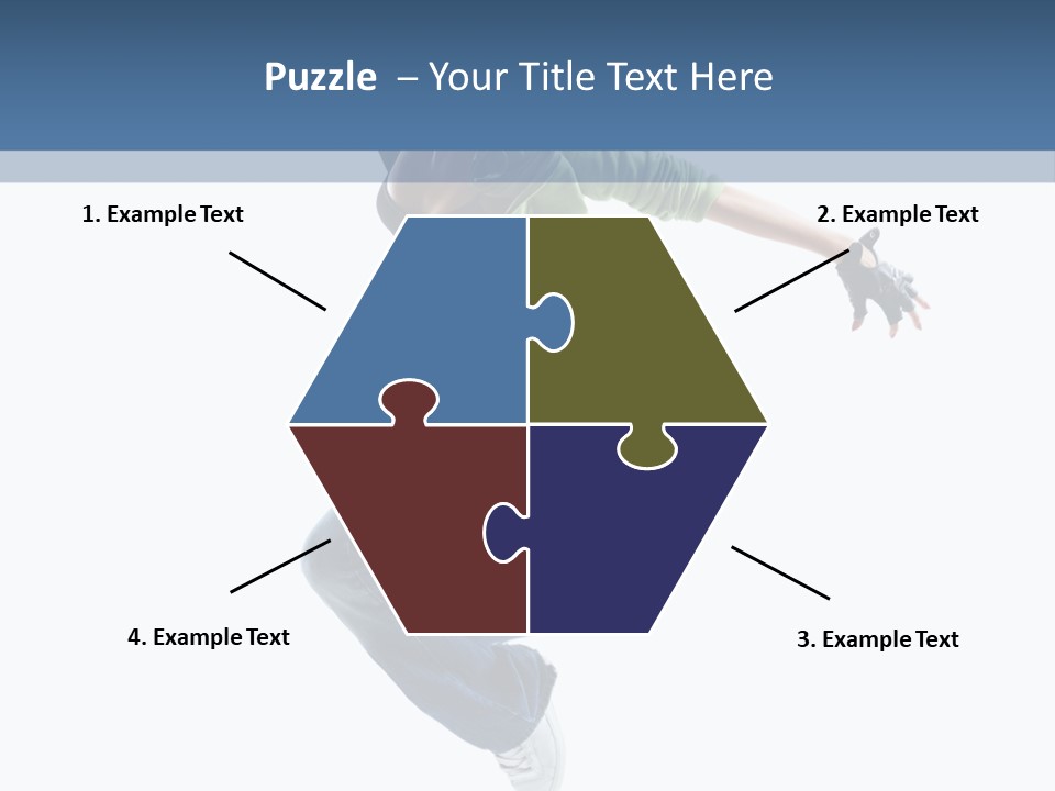 Young Attractive Gymnastic PowerPoint Template