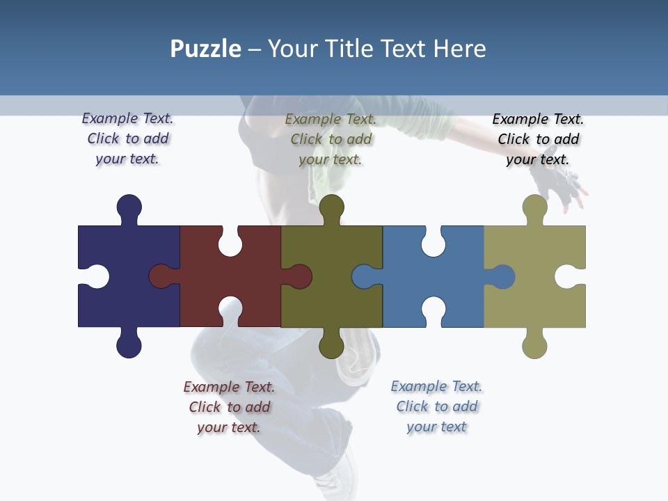 Young Attractive Gymnastic PowerPoint Template