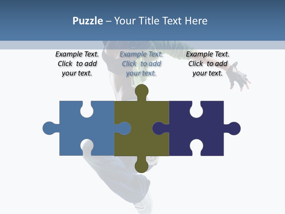 Young Attractive Gymnastic PowerPoint Template