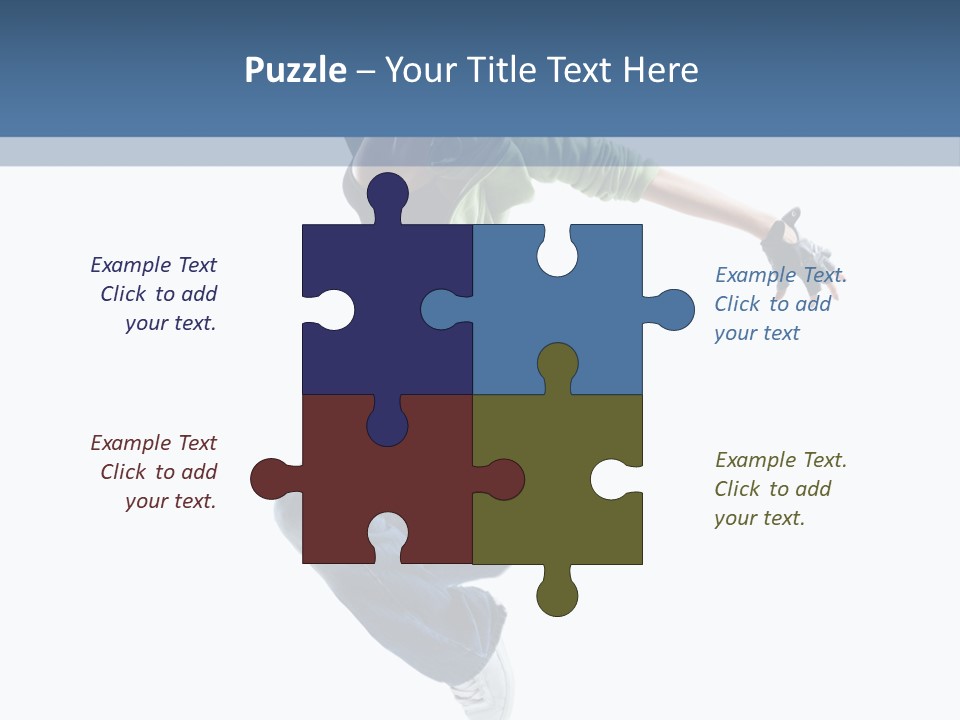 Young Attractive Gymnastic PowerPoint Template