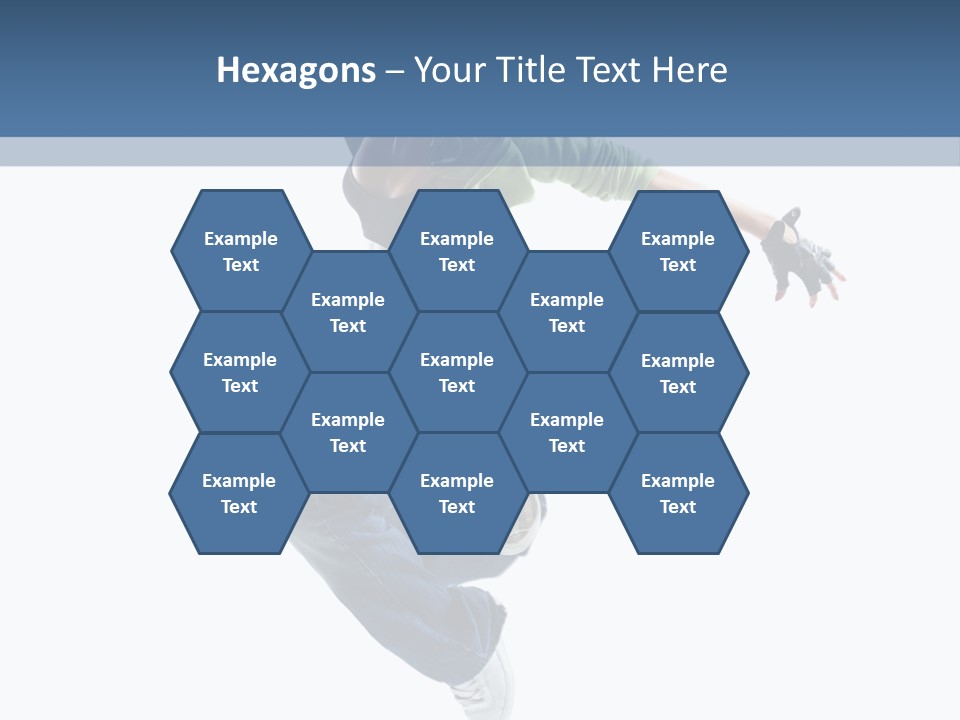 Young Attractive Gymnastic PowerPoint Template