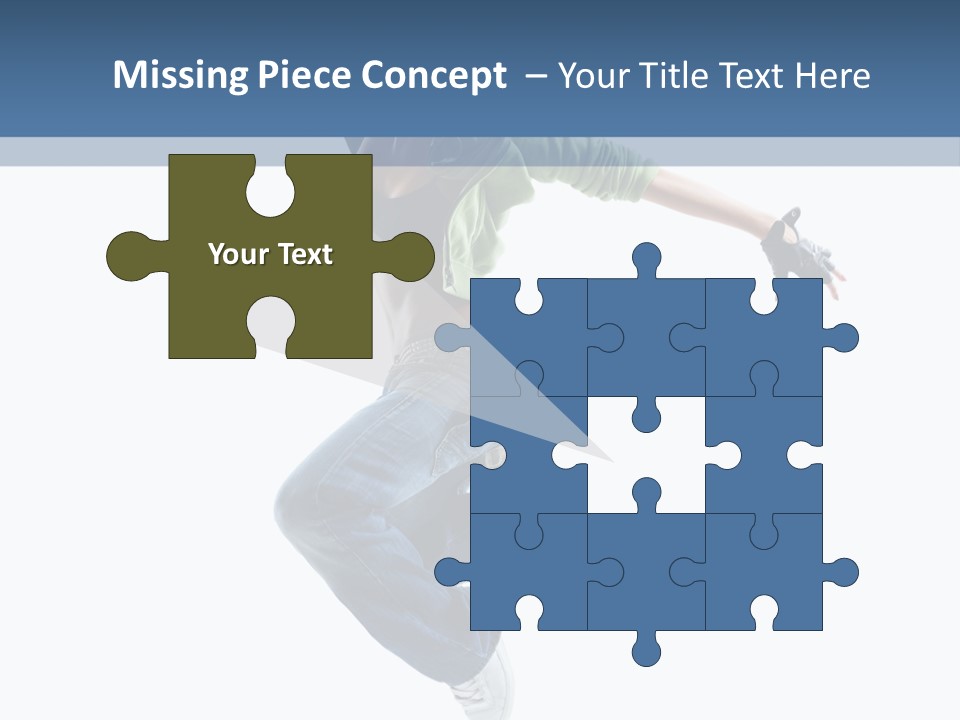 Young Attractive Gymnastic PowerPoint Template