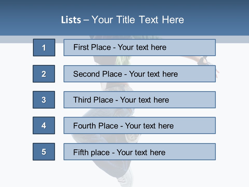 Young Attractive Gymnastic PowerPoint Template
