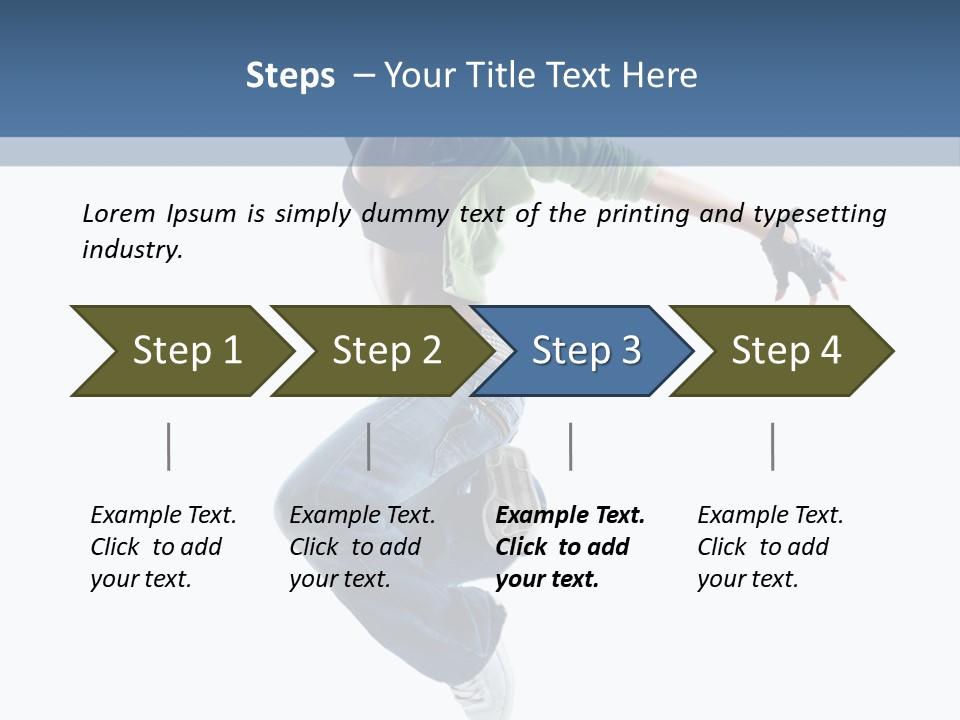 Young Attractive Gymnastic PowerPoint Template
