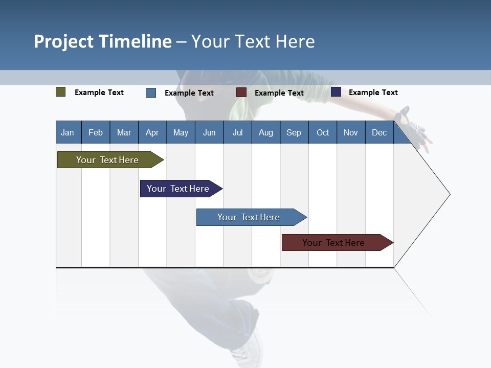Young Attractive Gymnastic PowerPoint Template