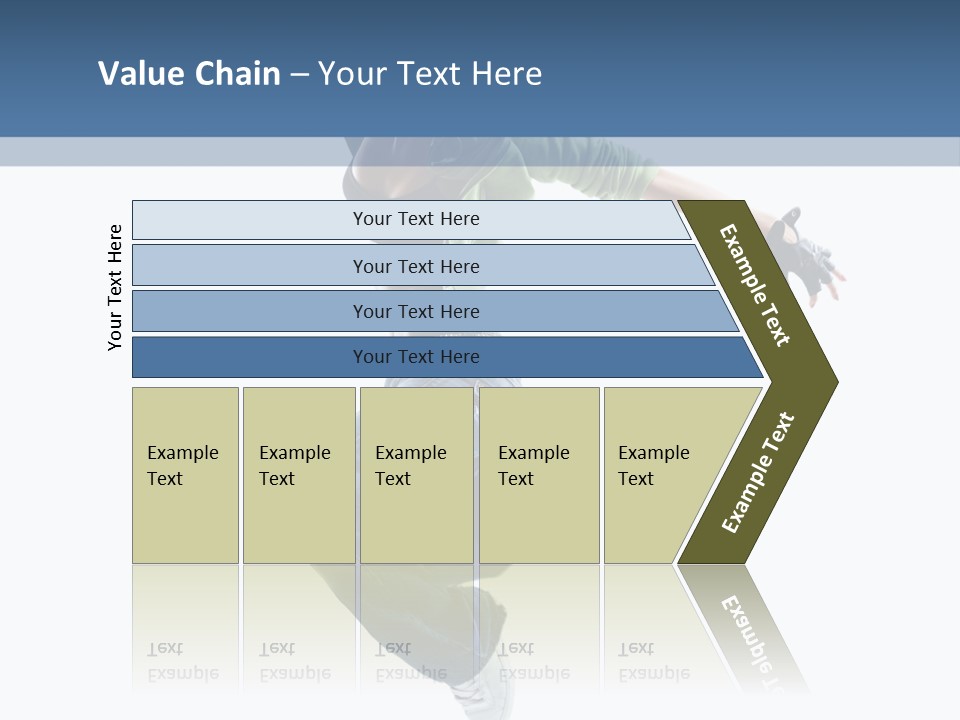 Young Attractive Gymnastic PowerPoint Template