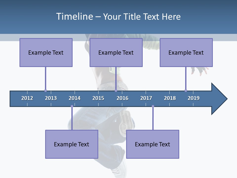 Young Attractive Gymnastic PowerPoint Template