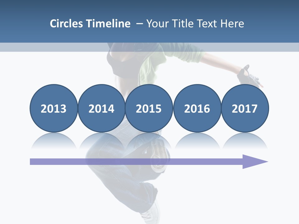 Young Attractive Gymnastic PowerPoint Template