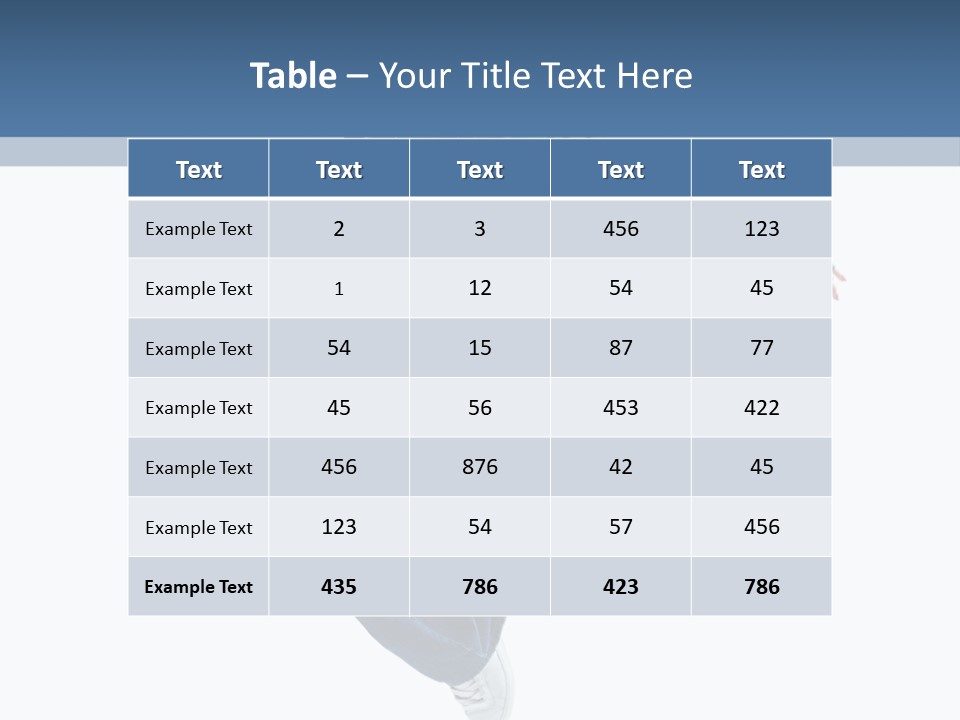 Young Attractive Gymnastic PowerPoint Template