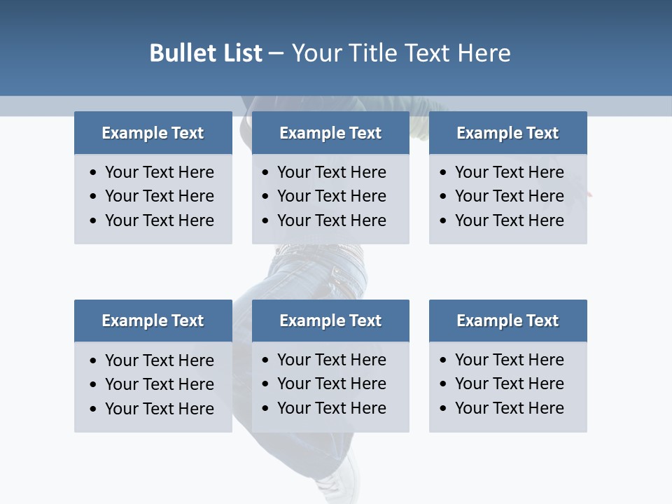 Young Attractive Gymnastic PowerPoint Template