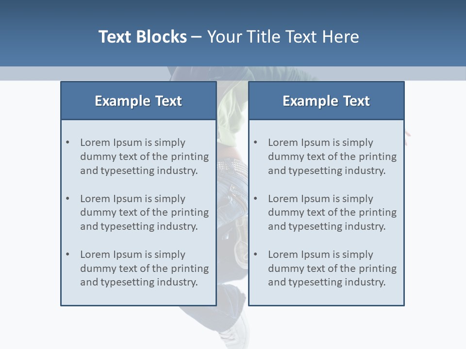 Young Attractive Gymnastic PowerPoint Template