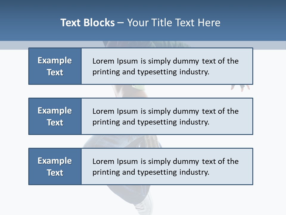 Young Attractive Gymnastic PowerPoint Template
