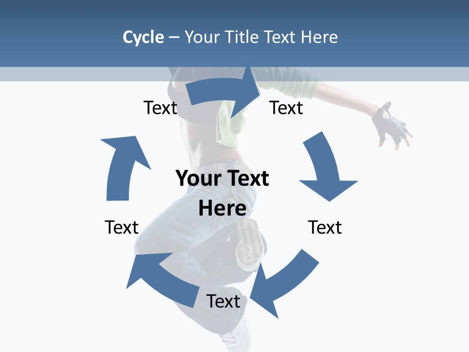 Young Attractive Gymnastic PowerPoint Template
