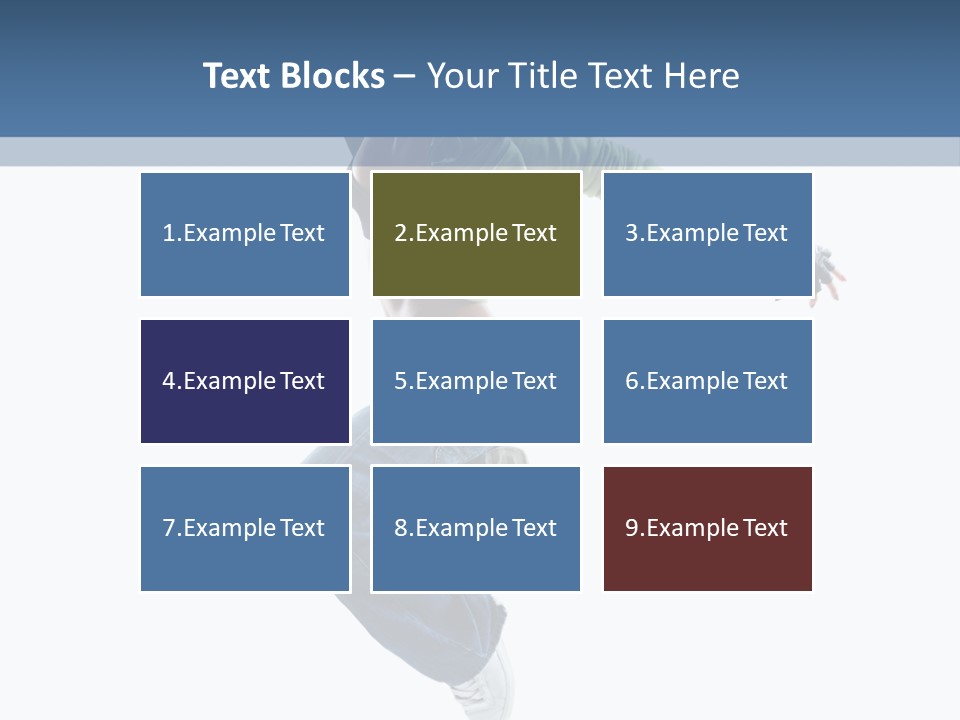 Young Attractive Gymnastic PowerPoint Template