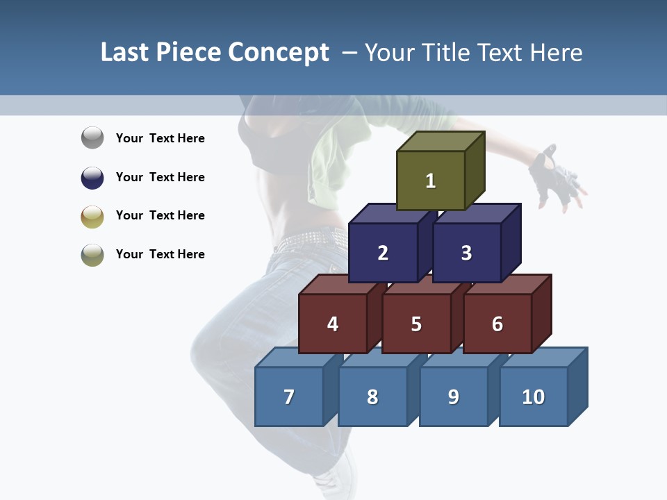 Young Attractive Gymnastic PowerPoint Template