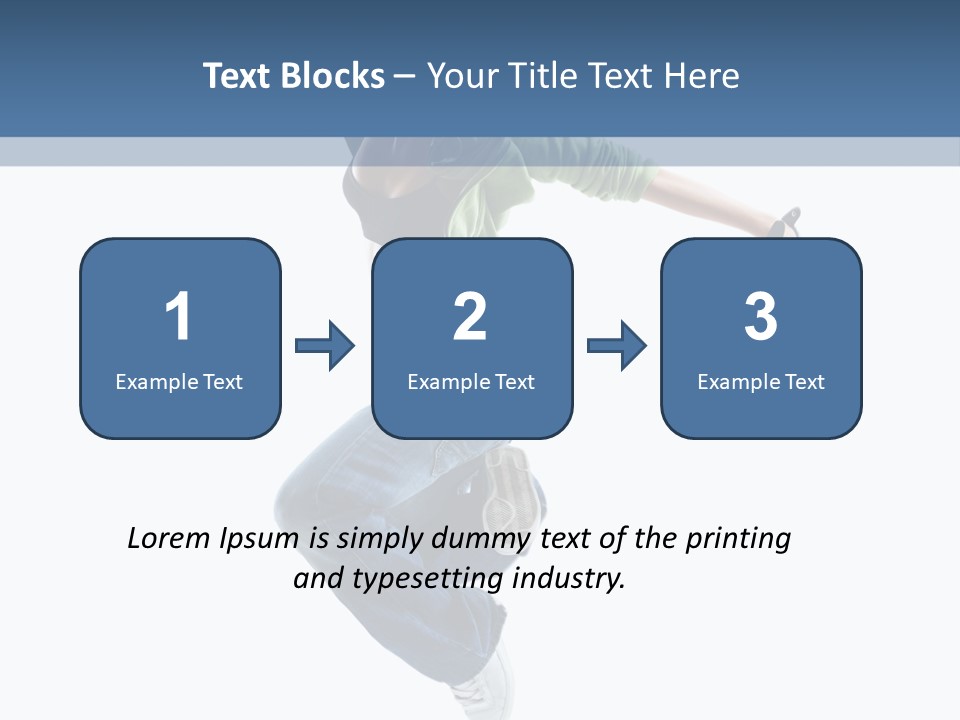 Young Attractive Gymnastic PowerPoint Template