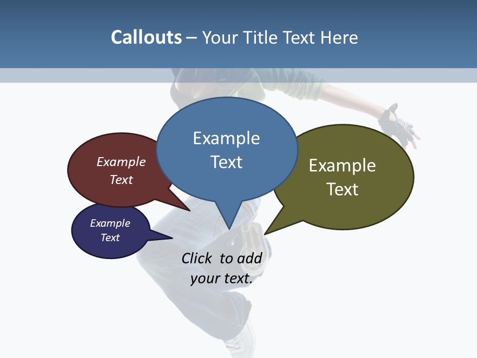 Young Attractive Gymnastic PowerPoint Template