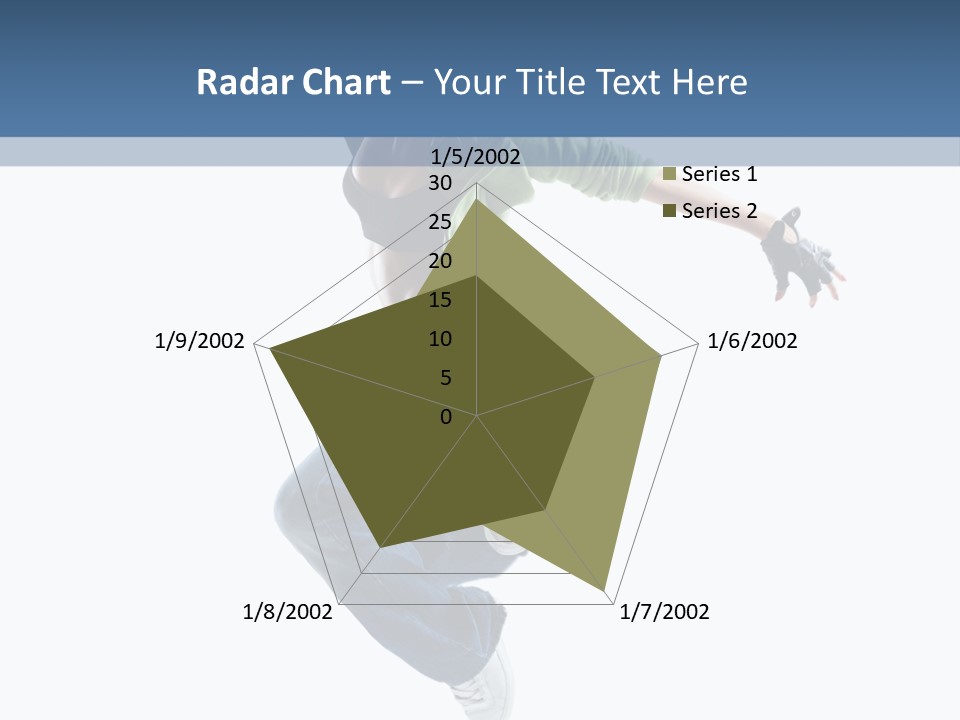 Young Attractive Gymnastic PowerPoint Template