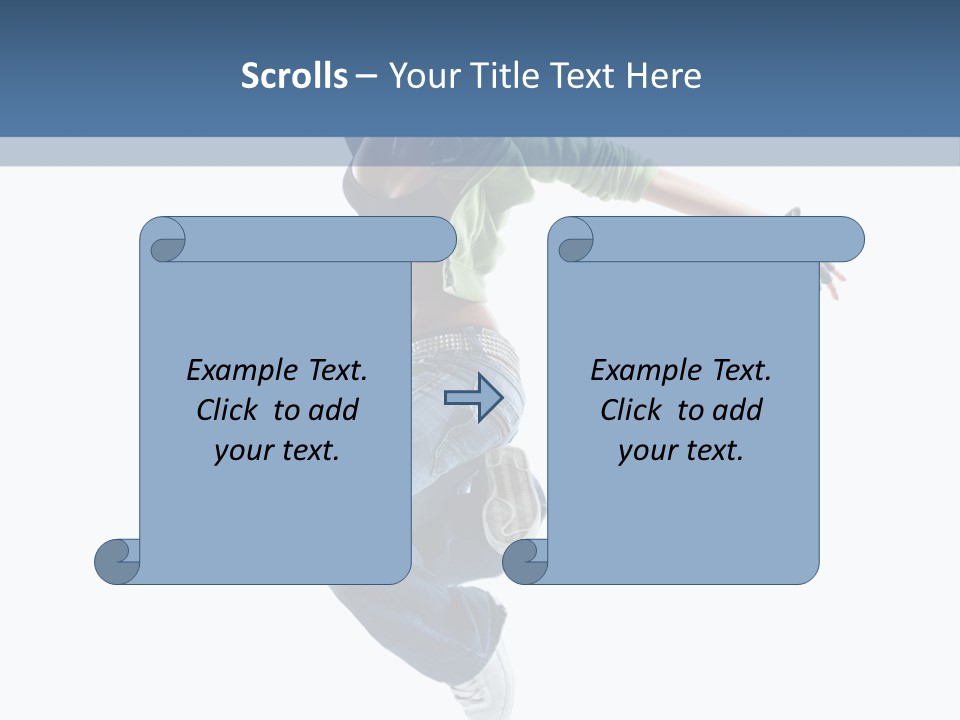 Young Attractive Gymnastic PowerPoint Template