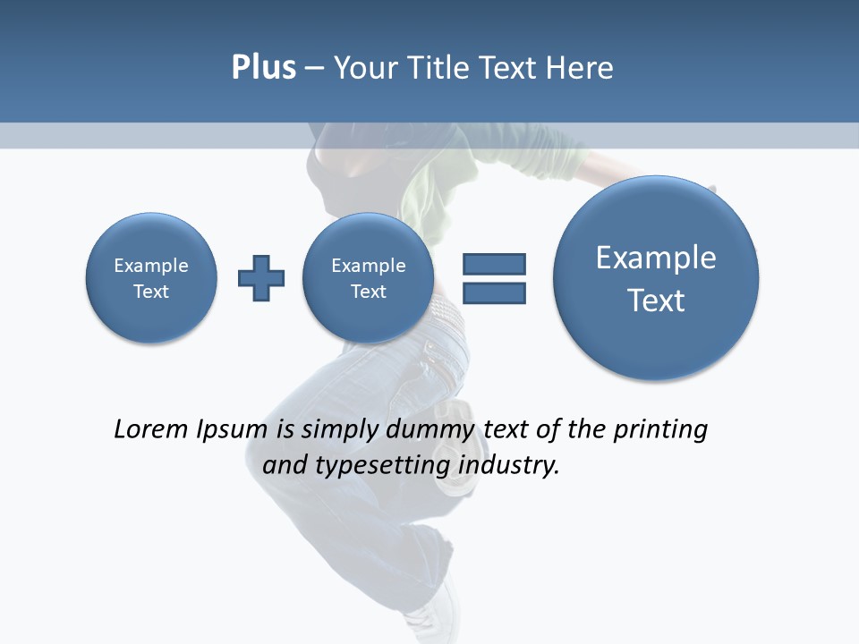 Young Attractive Gymnastic PowerPoint Template