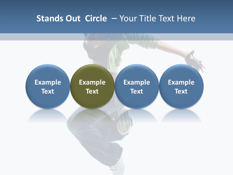 Young Attractive Gymnastic PowerPoint Template