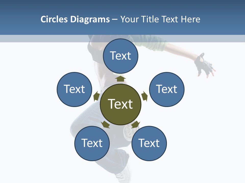 Young Attractive Gymnastic PowerPoint Template