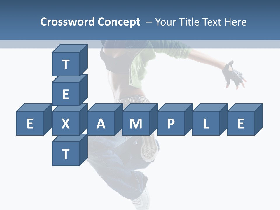 Young Attractive Gymnastic PowerPoint Template