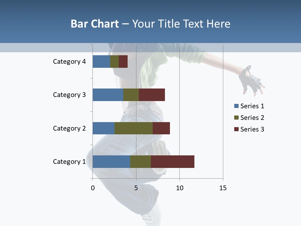 Young Attractive Gymnastic PowerPoint Template
