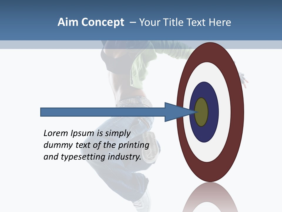 Young Attractive Gymnastic PowerPoint Template