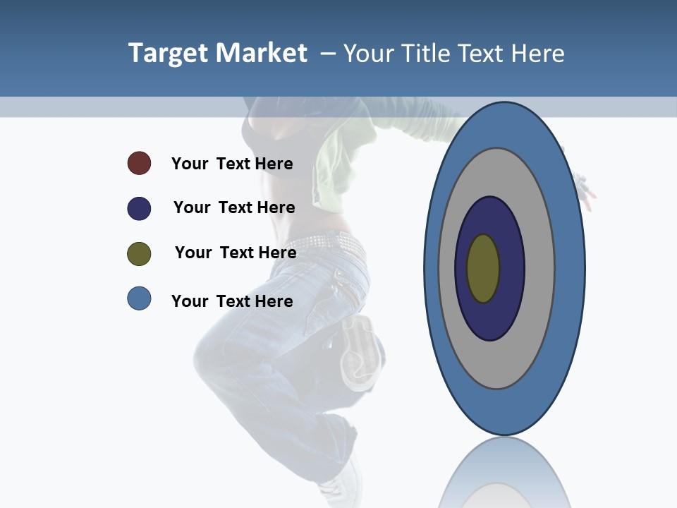 Young Attractive Gymnastic PowerPoint Template