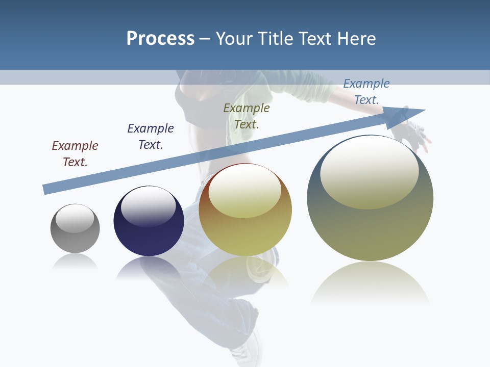 Young Attractive Gymnastic PowerPoint Template