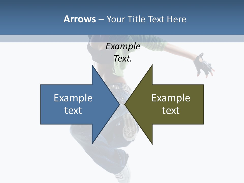 Young Attractive Gymnastic PowerPoint Template