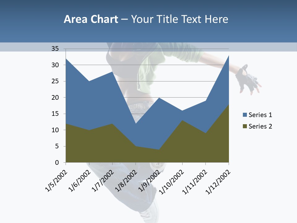 Young Attractive Gymnastic PowerPoint Template
