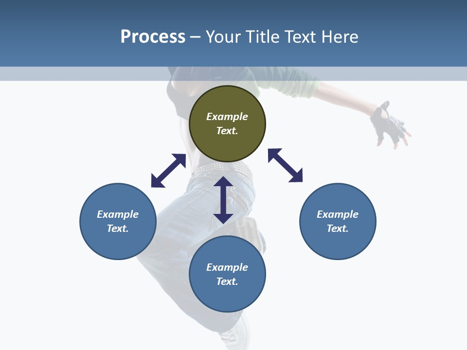 Young Attractive Gymnastic PowerPoint Template