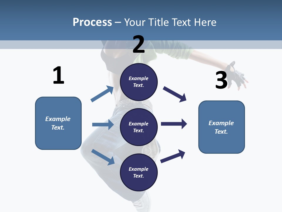Young Attractive Gymnastic PowerPoint Template