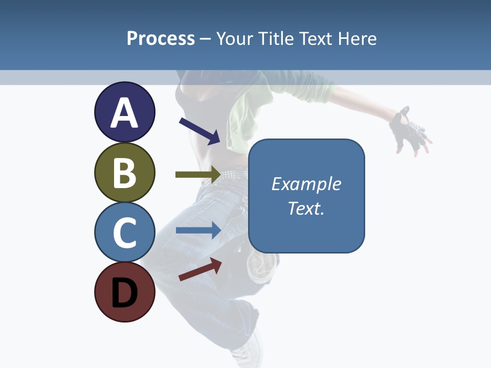 Young Attractive Gymnastic PowerPoint Template