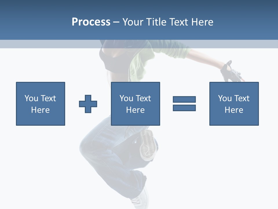 Young Attractive Gymnastic PowerPoint Template