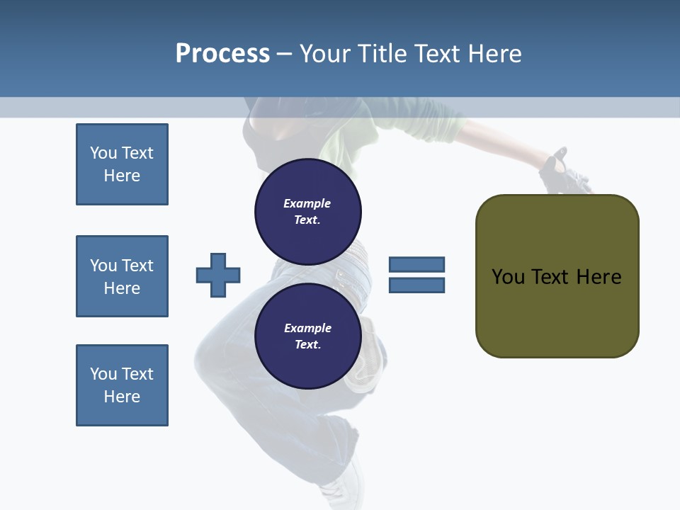 Young Attractive Gymnastic PowerPoint Template