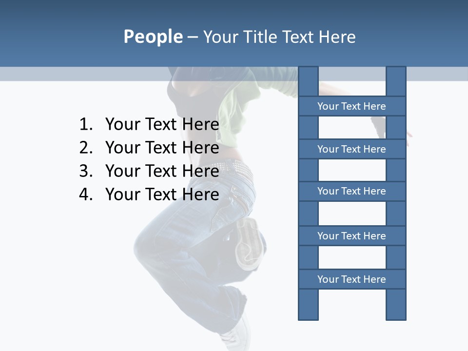 Young Attractive Gymnastic PowerPoint Template