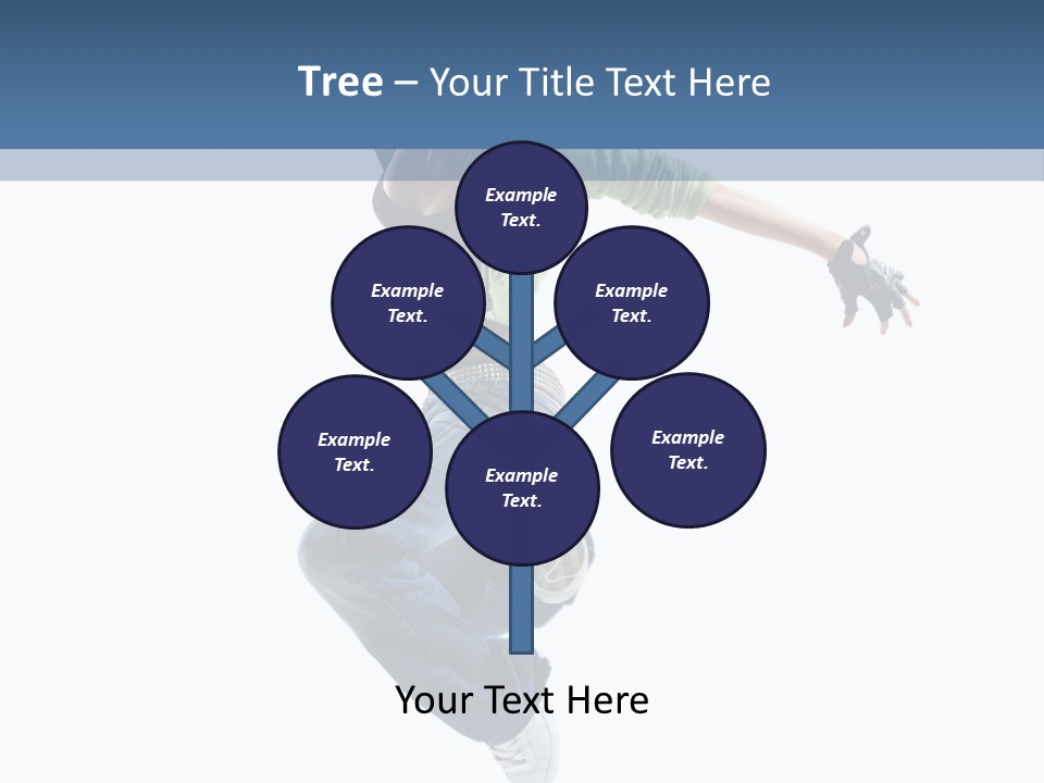 Young Attractive Gymnastic PowerPoint Template