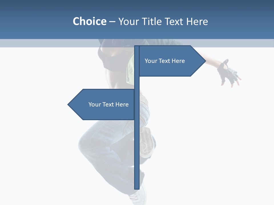 Young Attractive Gymnastic PowerPoint Template